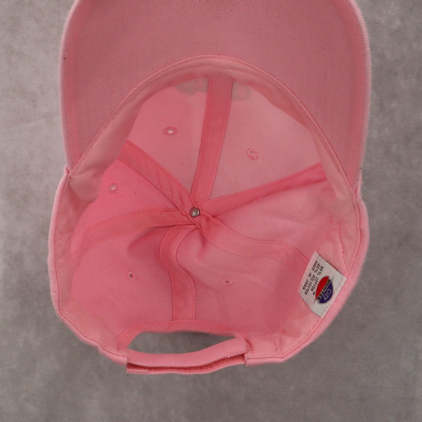 City Hunter Pink Utah Tues Cloth Strap Athletic Sports Baseball Cap Hat