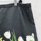 Victoria Beckham Black Floral Mini Short Zip Fun Preppy Flirty Skirt Plus 2X