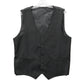 Black 5 Button Welt Pocket Point Waistcoat Formal Preppy Tuxedo Suit Vest L 44R