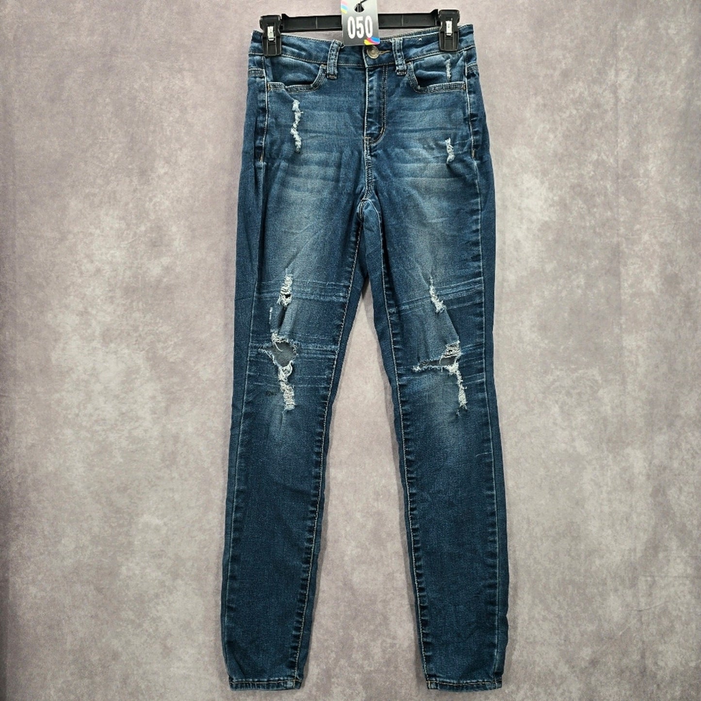 So Distressed Ultimate High Rise Denim Jeggings Blue Pants Jeans Skinny 3