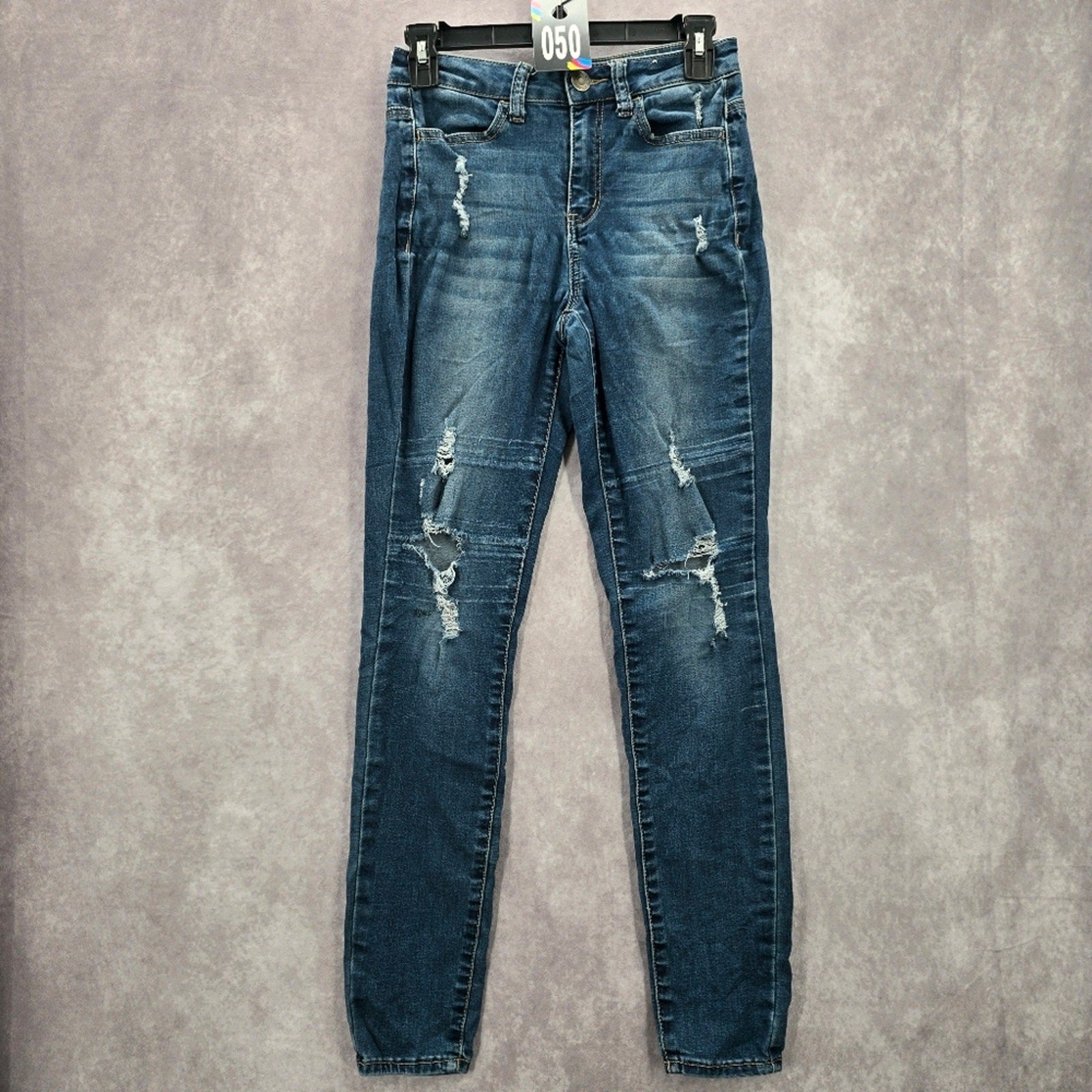 So Distressed Ultimate High Rise Denim Jeggings Blue Pants Jeans Skinny 3