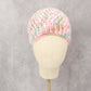 Pink Crochet Cable Knit Y2K Vintage Cottage Cozy Beanie Cap Hat OS