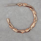 Rose Gold Half Hoop Hook Fashion Jewelry Earrings NWT JB2-43
