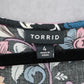 Torrid Black Floral Short Mini Fit Flare Business Casual Tropical Dress Plus 4X
