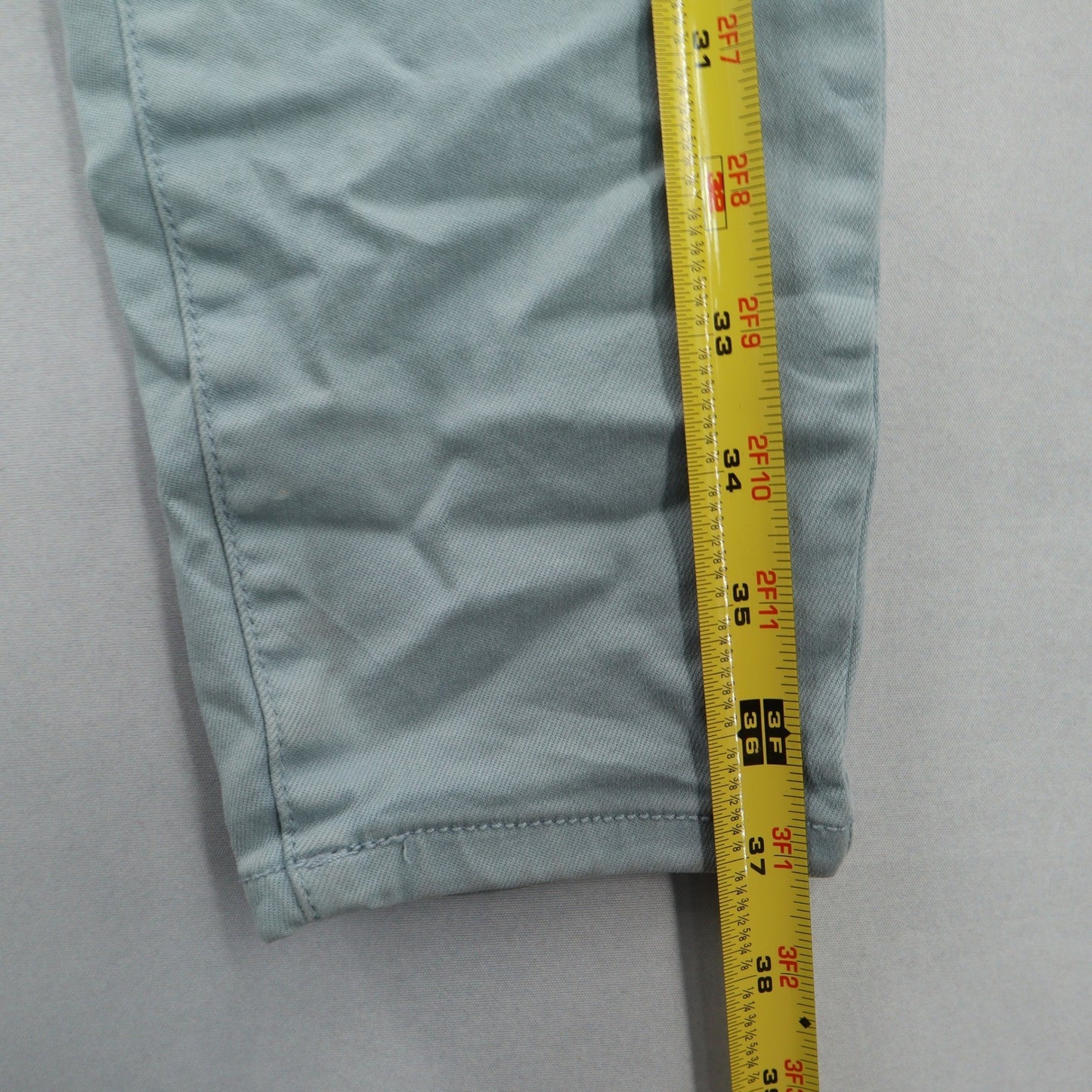 Buffalo David Bitton Blue Havana High Rise Soft Stretch Beach Ankle Pants 6/28