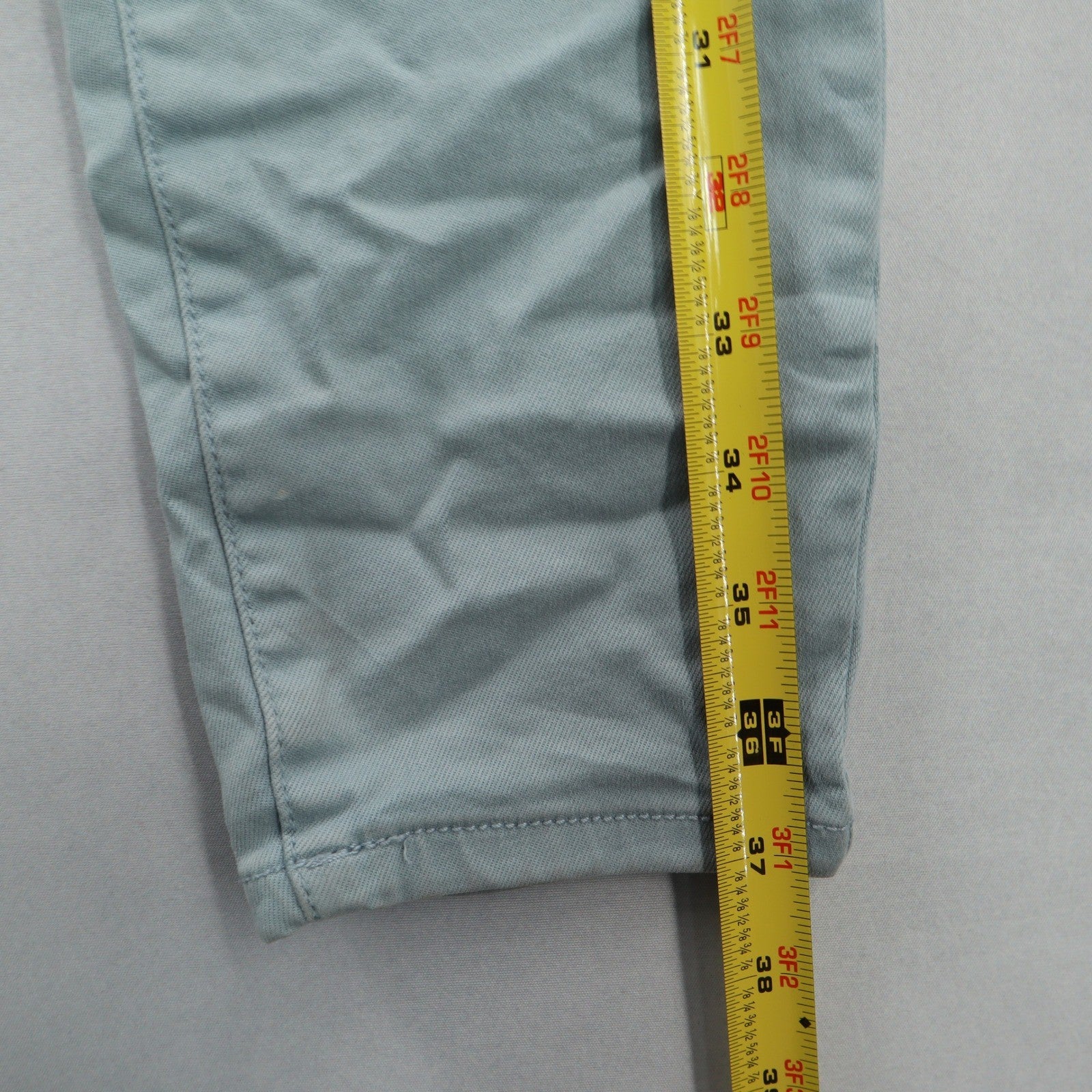 Buffalo David Bitton Blue Havana High Rise Soft Stretch Beach Ankle Pants 6/28