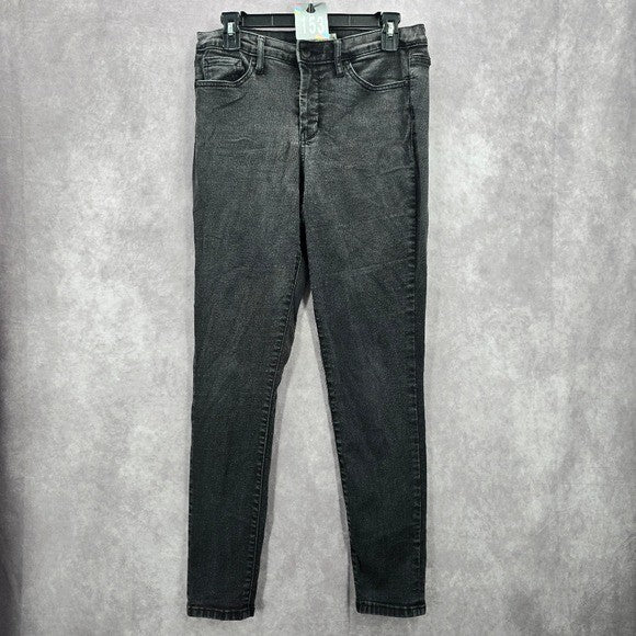 Jessica Simpson Black Gray High Rise Forever Rolled Ankle Jeans 8/29