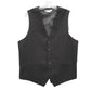 Daniel Elissa Black 5 Button Point Waistcoat Tuxedo Formal Suit Vest Medium 42R