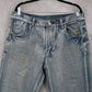 American Exchange Blue Mens Denim Faded Jeans Straight Leg Cotton VTG 36x30
