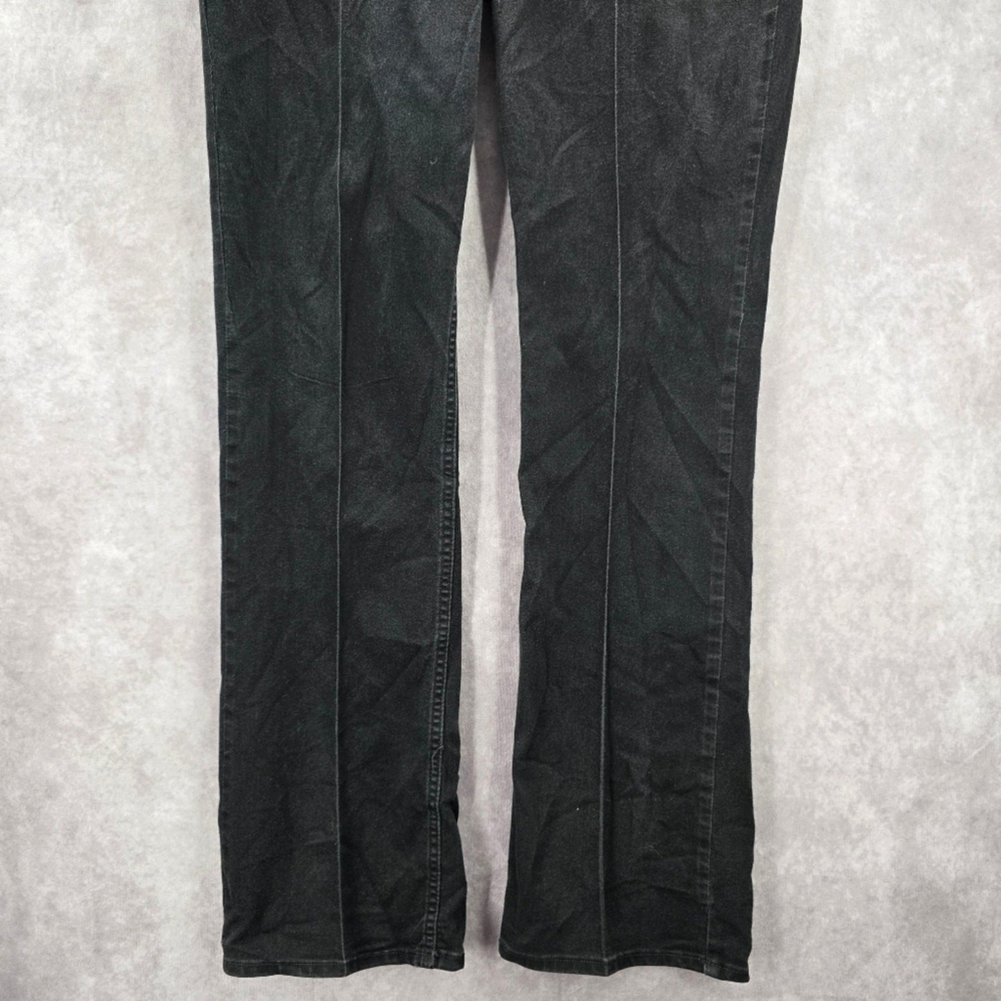 Lee Riders Midrise Bootcut Black Straight Denim Jeans 12M