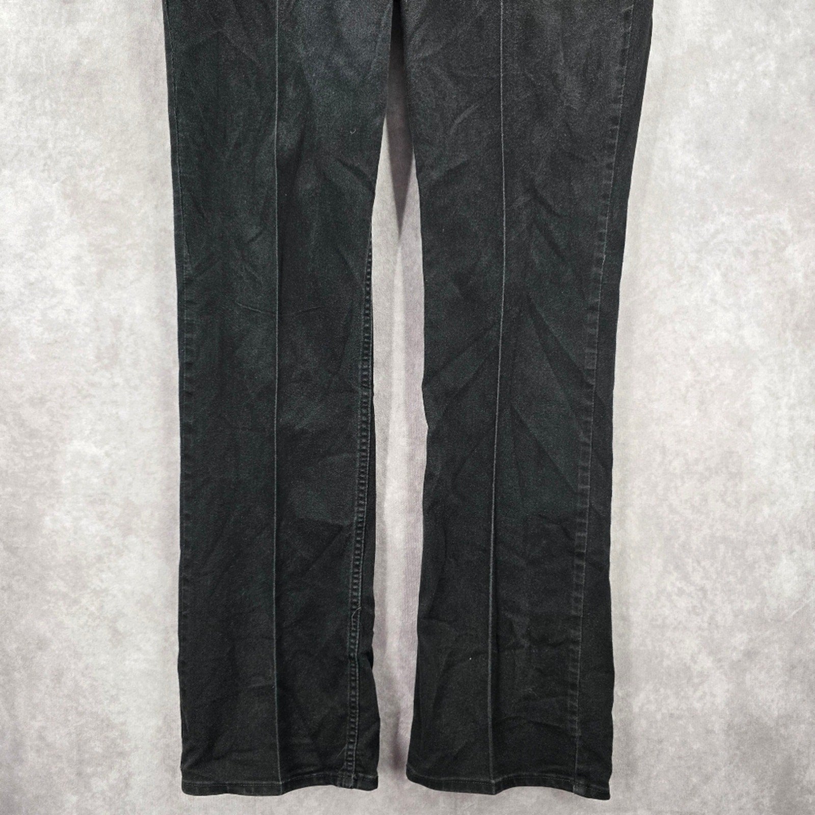 Lee Riders Midrise Bootcut Black Straight Denim Jeans 12M