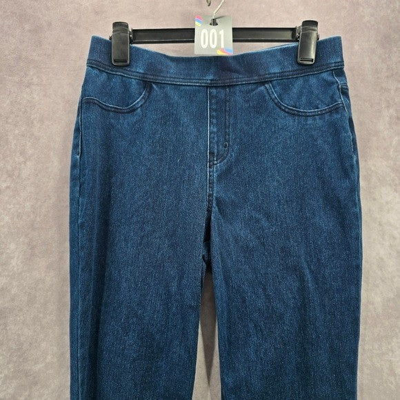 Time and Tru Blue Stretch Skinny Ankle Denim Jeggings Pants 8/10 M