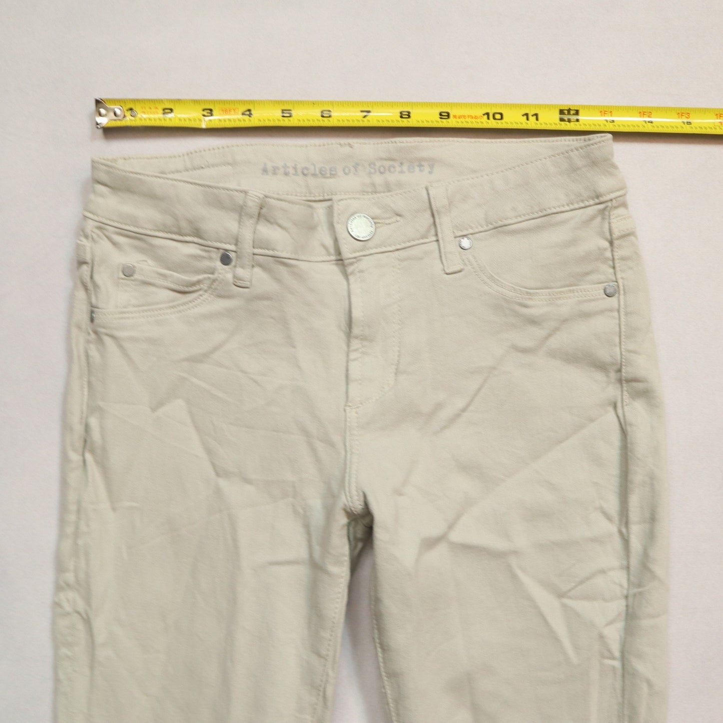 Articles of Society Gray Skinny Soft Stretch Y2K Indie Streetwear Skater Pant 25