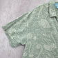 Bermuda Bay Green Tropical Surf Island Vintage Cotton Relax Hawaiian Shirt XXL