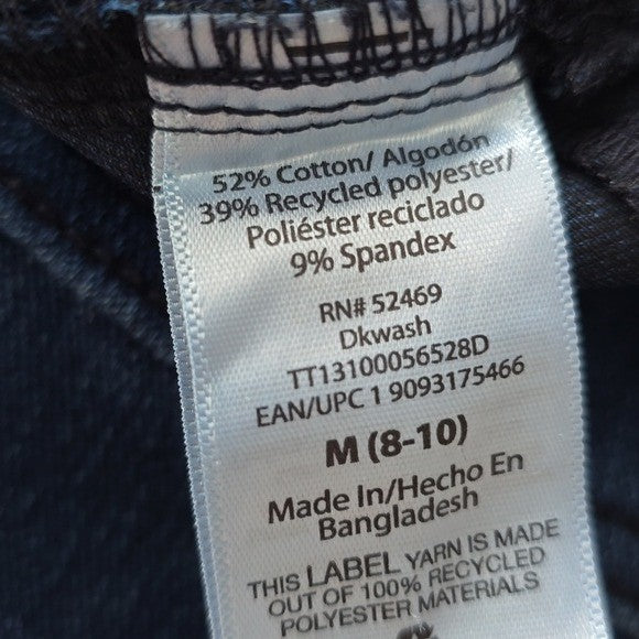 Time and Tru Blue Stretch Skinny Ankle Denim Jeggings Pants 8/10 M