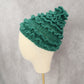 Green Crochet Elven Cable Knit Chunky Cottage Y2K Vintage Beanie Cap Hat OS