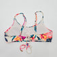 Old Navy Floral Bikini Top Small Padded Adjustable Strap Swimwear Swimsuit