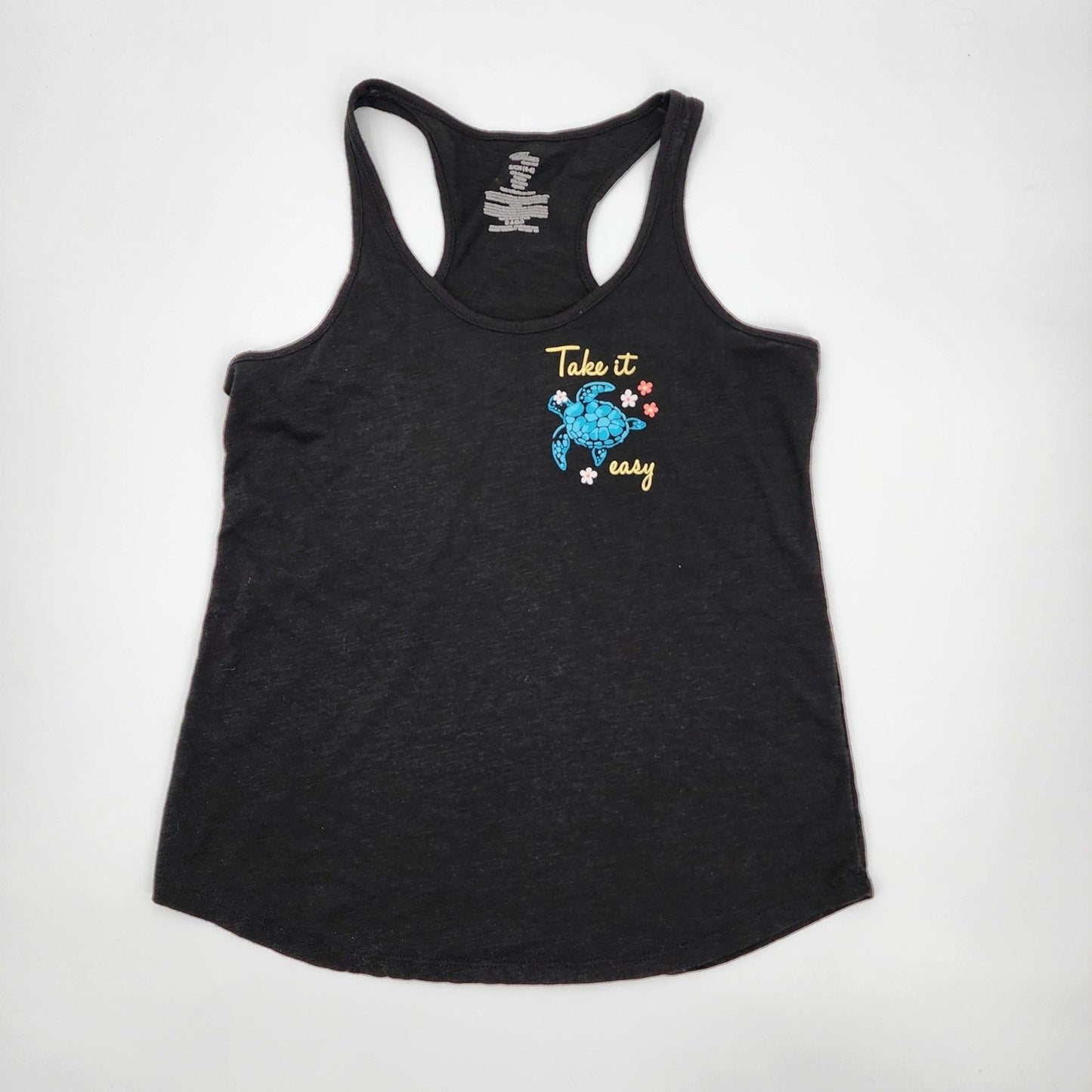 Secret Treasures Sleepwear "Take it Easy" Black Tank Top Womens Size S