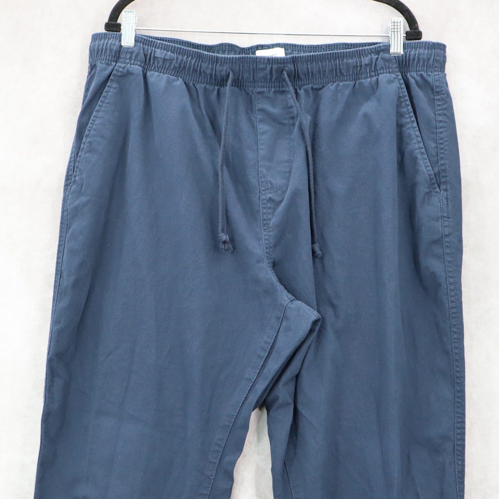 Old Navy Blue Jogger Pull On Elastic Trouser Cargo Cotton Tapered Mens Pants XL