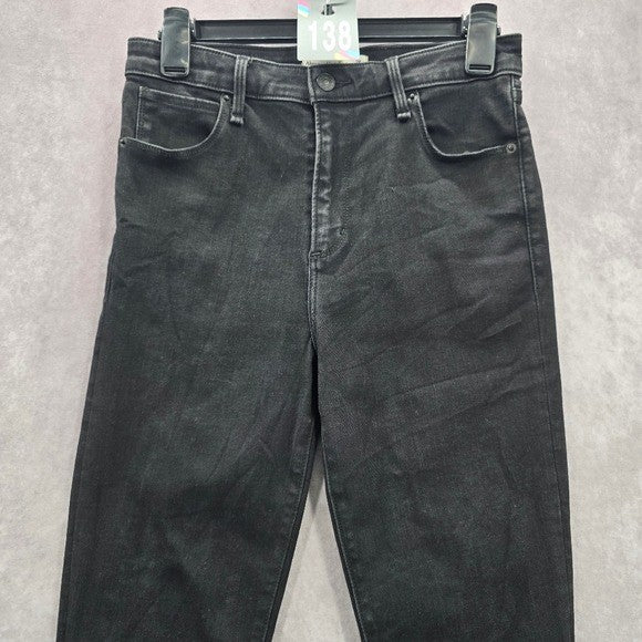 Abercrombie & Fitch Black Super Skinny High Rise Denim Jeans 6/28