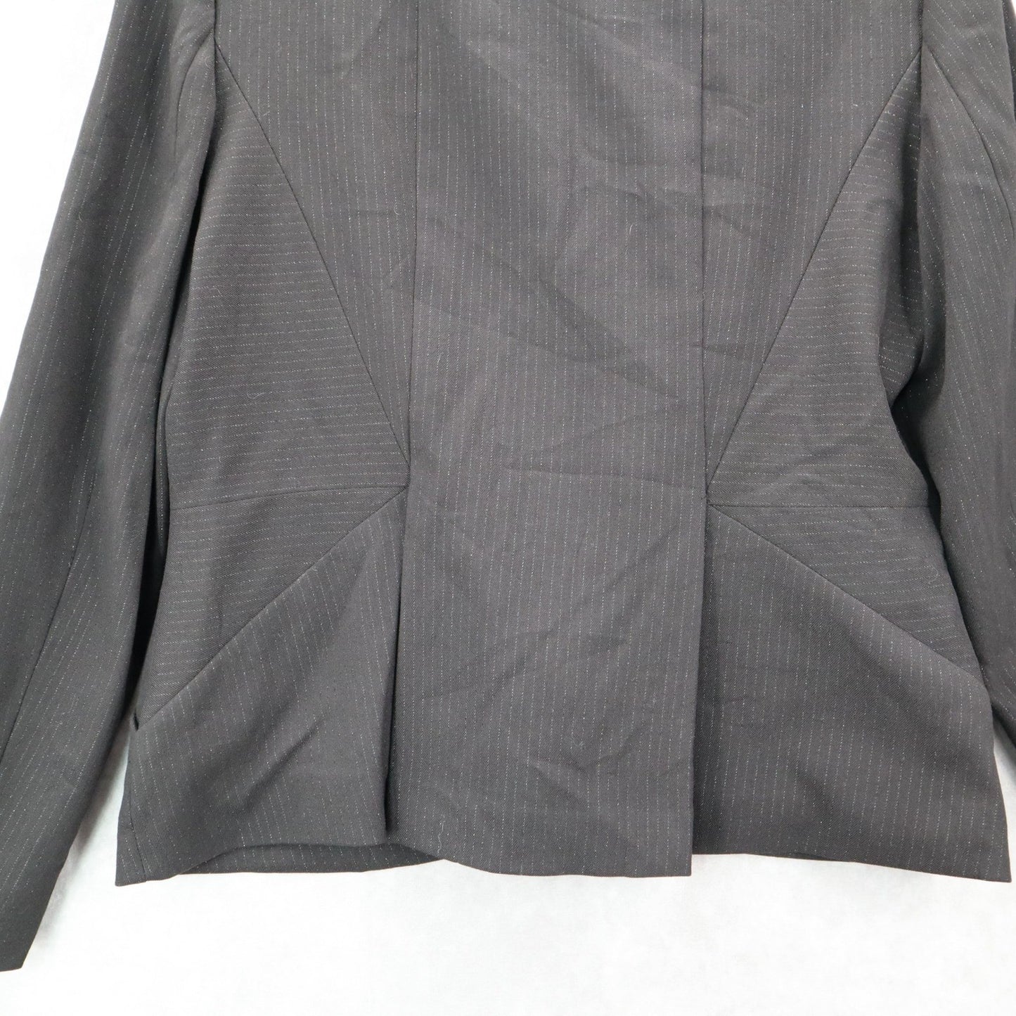 Mark Eisen George Black Blazers Jackets Coats Business Notched Stripes Large 12