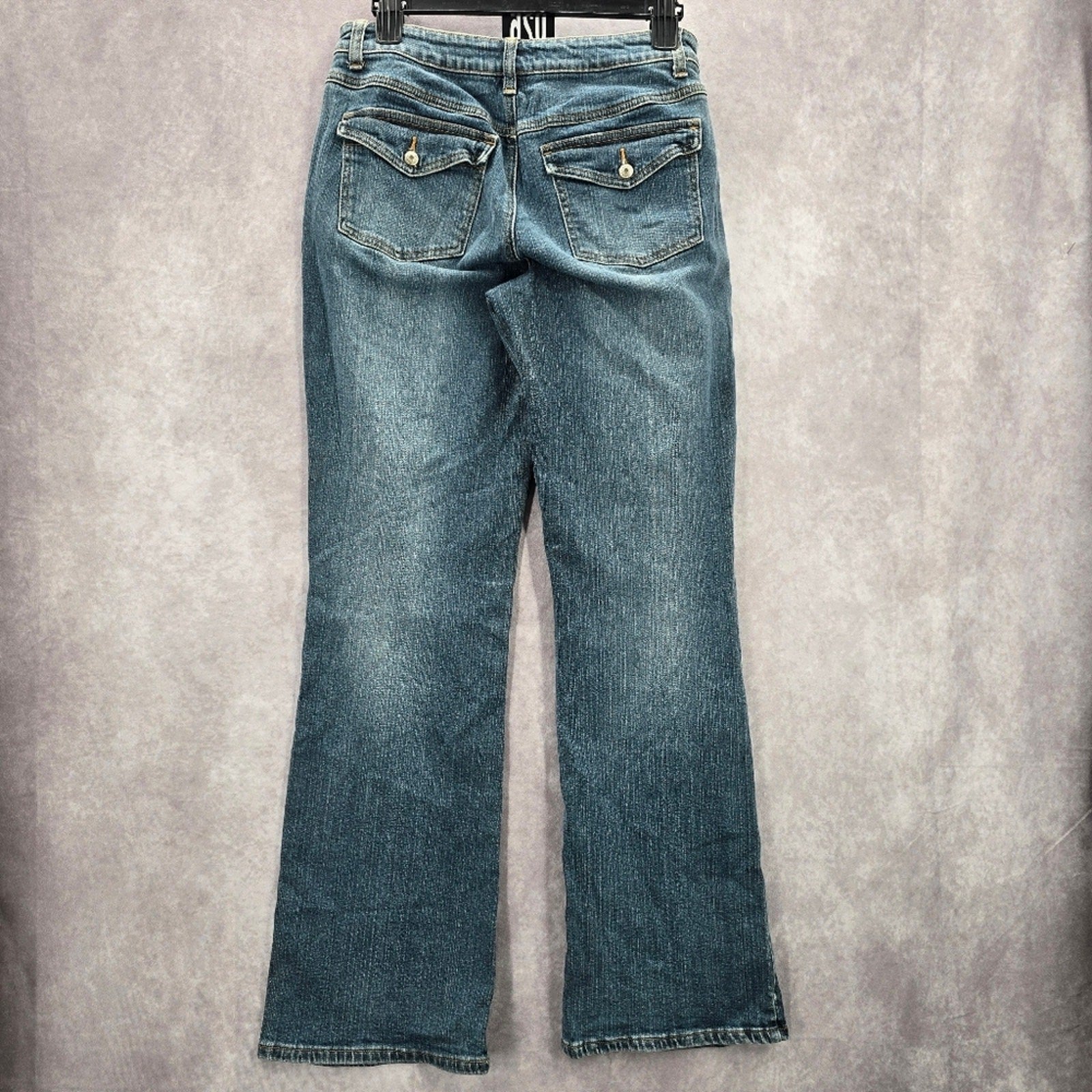 LA Blues Straight Leg Medium Wash Cotton Denim Pants Jeans 12