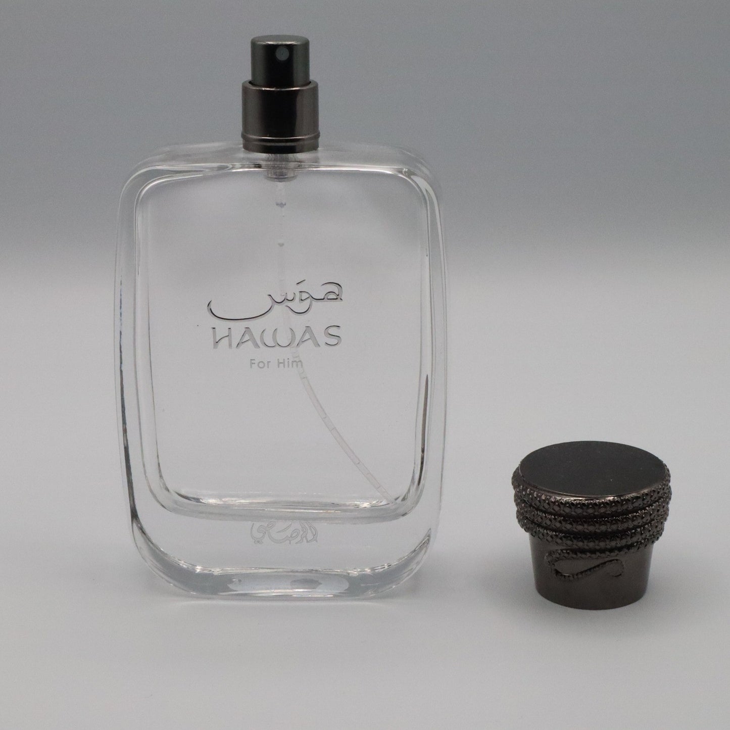 Hawas for Him Eau De Parfum 100 ML 3.38 FL OZ Collectors Display Empty Bottle