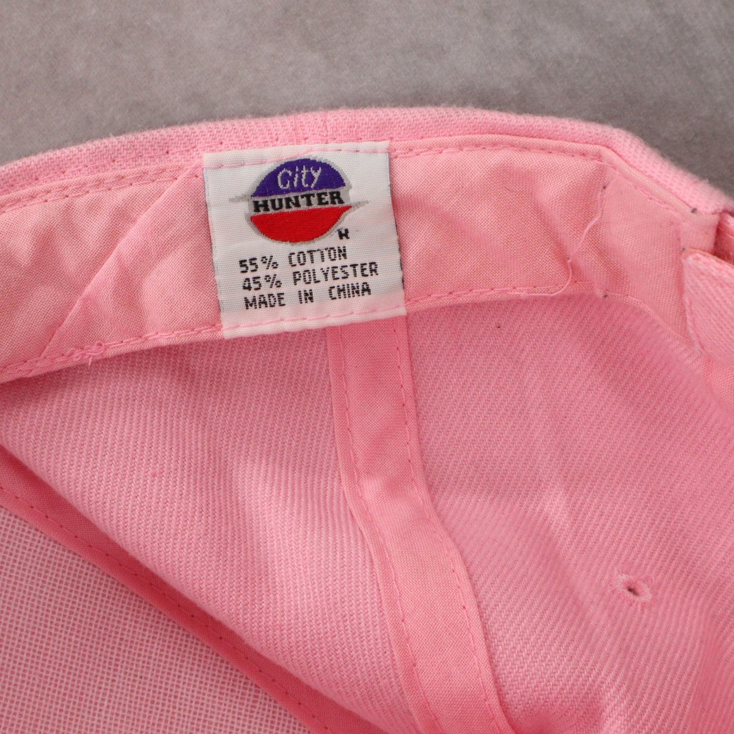 City Hunter Pink Utah Tues Cloth Strap Athletic Sports Baseball Cap Hat