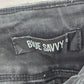 Blue Savvy Black Skinny Pants Denim Distressed Jeans 5/27