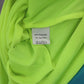 Blue Neon Bodycon Dress Spaghetti Strap Asymmetrical Hem Mesh Ruched Side Small