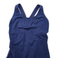 Ocean Aqua Shape Navy Blue One Piece Bathing Suit Swimwear Size 36/10
