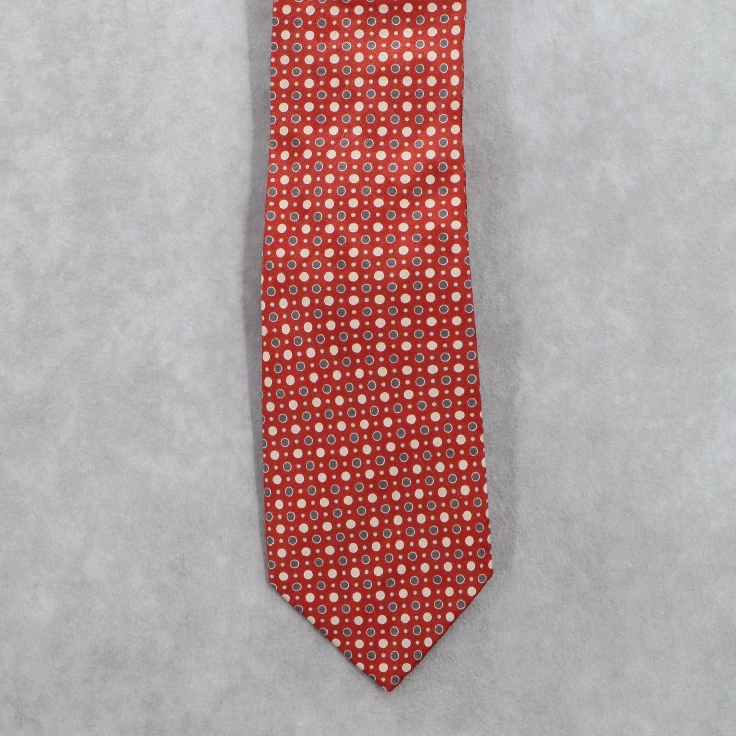 Boss Hugo Boss Red Polka Dot Executive Formal Silk Business Men's Neck Tie