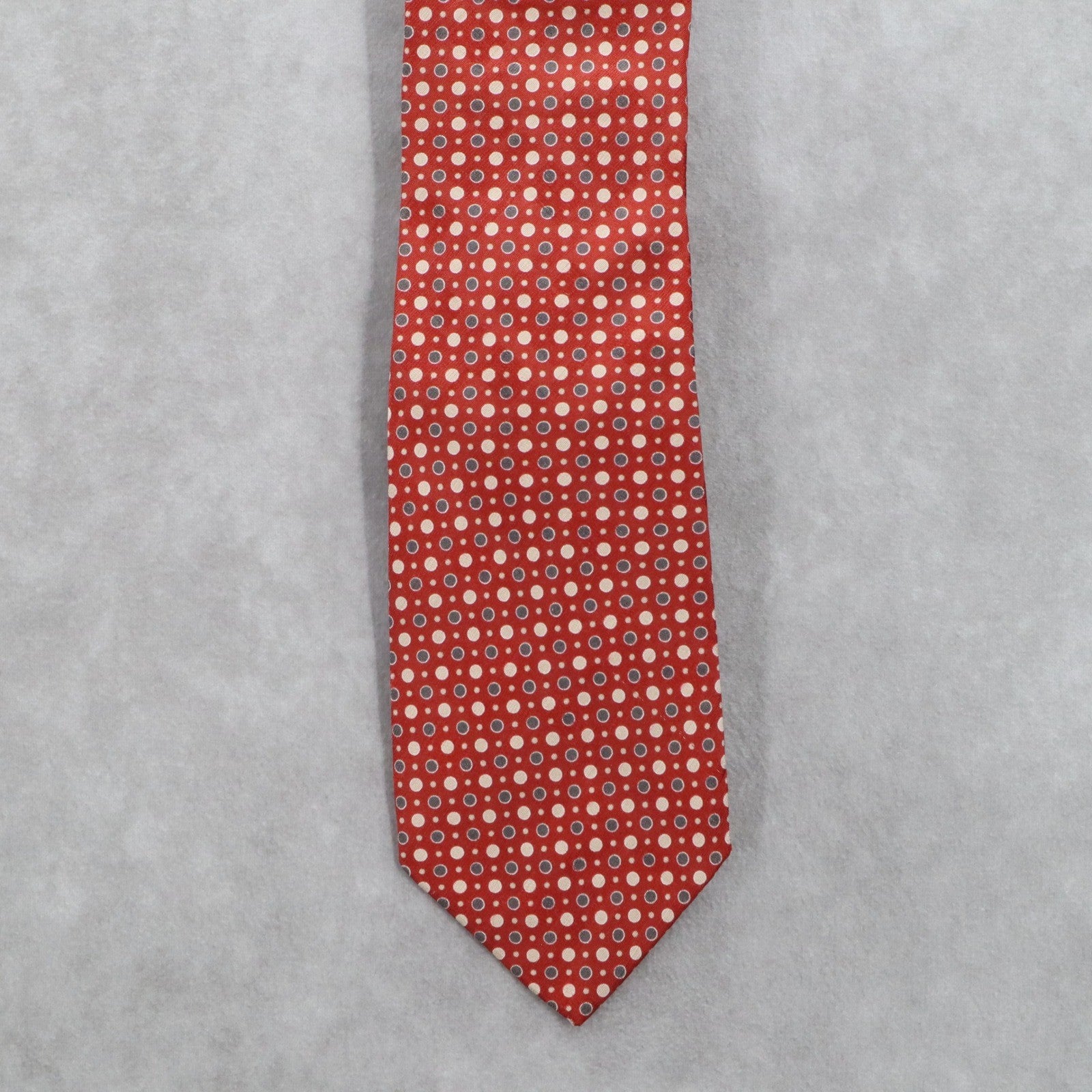 Boss Hugo Boss Red Polka Dot Executive Formal Silk Business Men's Neck Tie
