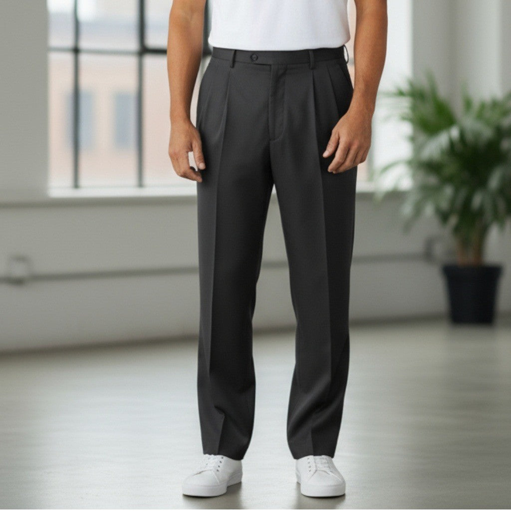 Dockers Black Mens Business Casual Dress Pants Straight Leg Work 36x40