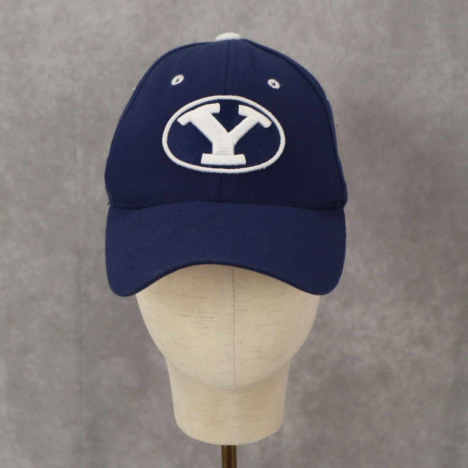 Zyphyr Blue Youth BYU Bingham Young University Fitted Baseball Cap Hat