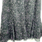 Cato Black Floral Midi Flare Y2K Cottagecore Flirty Skirt Bottom Plus 18/20W