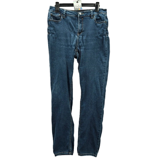 Rue21 Twentyone Black Blue Denim Pants Straight Stretch Skinny Jeans 13/14R