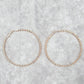 Rose Gold Large Spiral Hoop Dangle Earrings Boho Retro Fashion Jewelry JB2-83