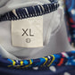 Blue Polka Dot Tank Top Padded Tankini Swimwear XL Extra Large