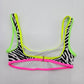 No Boundaries Striped Black White Bikini Top Small Swimwear Swimsuit
