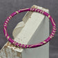 Purple Gold Solid Single Metal Solid Bracelet Costume Fashion Jewelry JB4-8