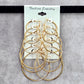 Gold Multiple Small Large Hoops Set Dangle Hook Fashion Jewelry Earrings JB2-47