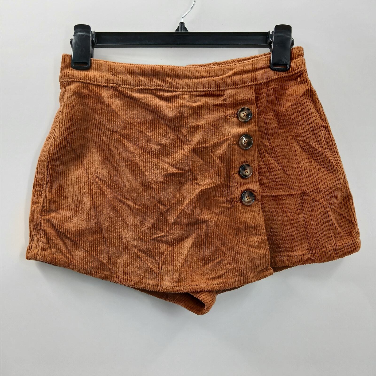 Pacsun Brown Tan Corduroy Pants Shorts Skort Size 27 XS