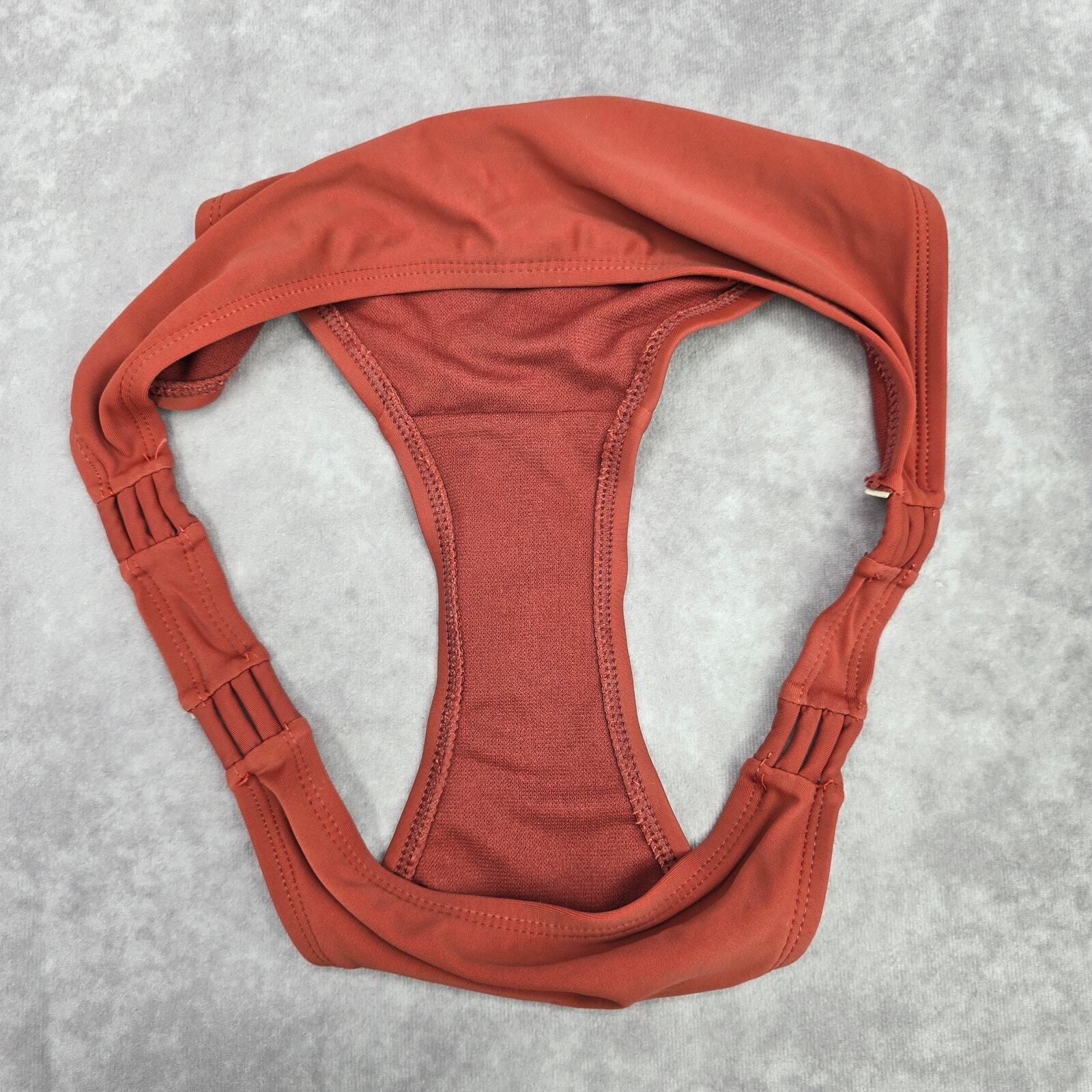 Orange Rust Copper Brown Cheeky Medium Bikini Bottom Swimwear M