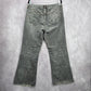 Banana Republic Gray Straight Denim Jeans Pants Vintage Distressed Cotton 36x30