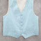 Pronto Uomo Blue 5 Button Point Waistcoat Tuxedo Formal Suit Vest 42R Medium
