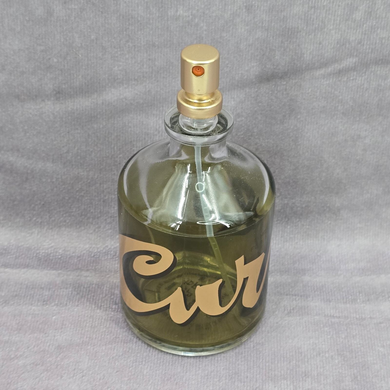 Curve Men's Green Gold Cologne Perfume 4.2 FL OZ 125 ML Glass Empty Bottle Only