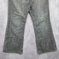 Banana Republic Gray Straight Denim Jeans Pants Vintage Distressed Cotton 36x30