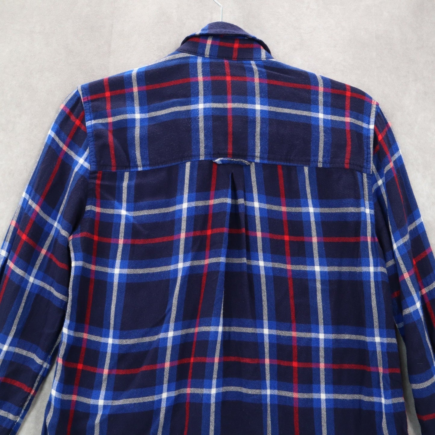 American Eagle Outfitters Boyfriend Fit Blue Flannel Plaid Lumberjack Rugged XS
