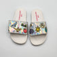 Disney Parks Holographic "I am Unstoppable" Girls Slide Sandals Size 12-13